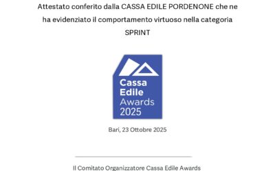 Grazie alla Cassa Edile di Pordenone